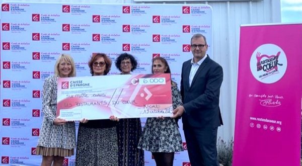 La Caisse d’Epargne Aquitaine Poitou-Charentes mobilisée pour les Restos du Cœur 