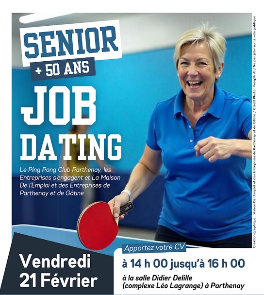 Job Dating avec le Ping Pong Club de Parthenay Job Dating avec le Ping Pong Club de Parthenay