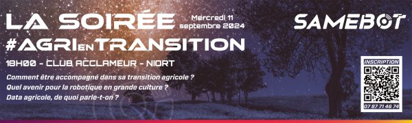 L’agriculture en transition, événement à Niort le 11 septembre