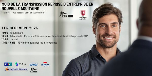 Table ronde transmission-reprise d’entreprise du bâtiment le 1er décembre