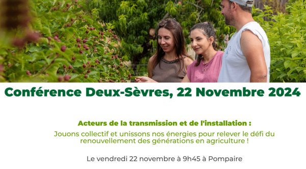 Une conférence départementale sur le Foncier Rural à Pompaire Une conférence départementale sur le Foncier Rural à Pompaire