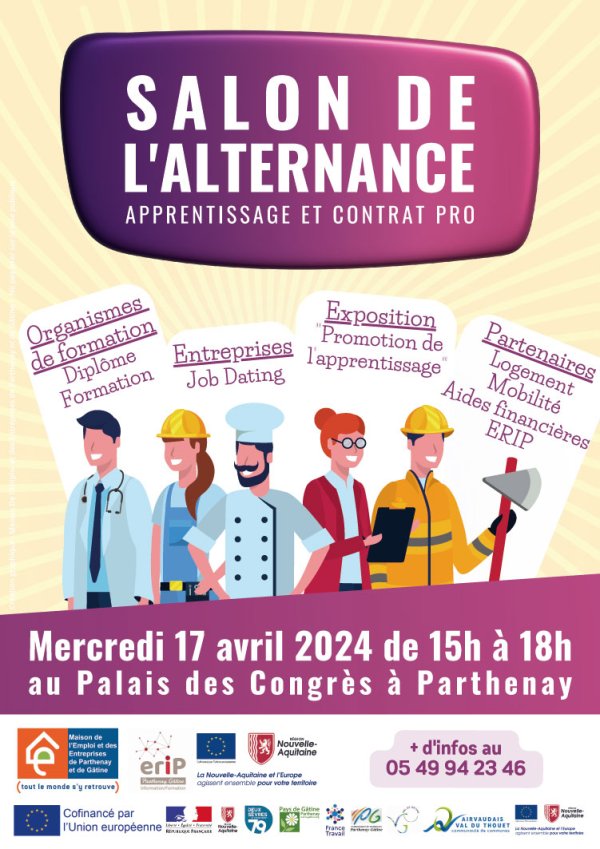 Salon de l’alternance à Parthenay le 17 avril Salon de l’alternance à Parthenay le 17 avril